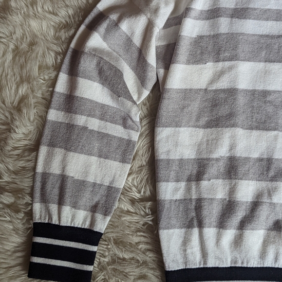 NWT 360 Cashmere Penny Striped Sweater - Picture 5 of 15
